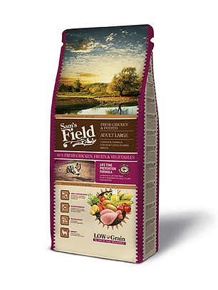 Sam's Field Low Grain Frango & Batata Adulto Grande 13Kg