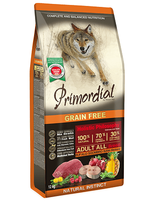 Primordial Sem Cereais Búfalo & Cavala 12Kg 