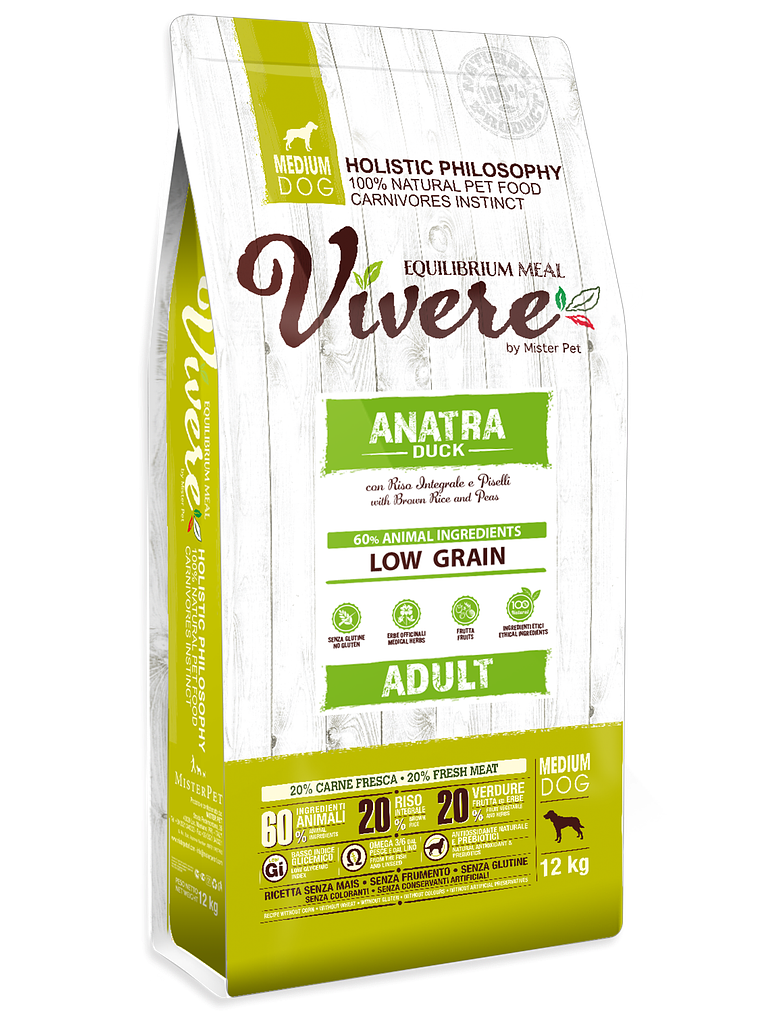 Vivere Medium Adult Duck 12kg 1