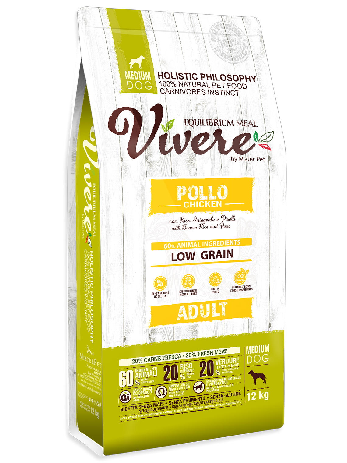 Vivere Medium Adult Chicken 12kg 1