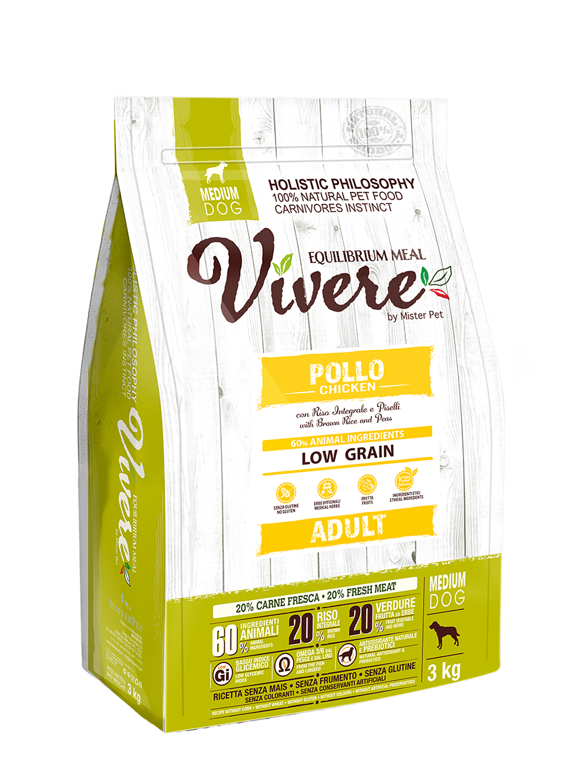 Vivere Medium Adult Chicken 3kg 1