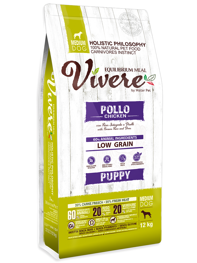 Vivere Medium Puppy Chicken 12kg 1