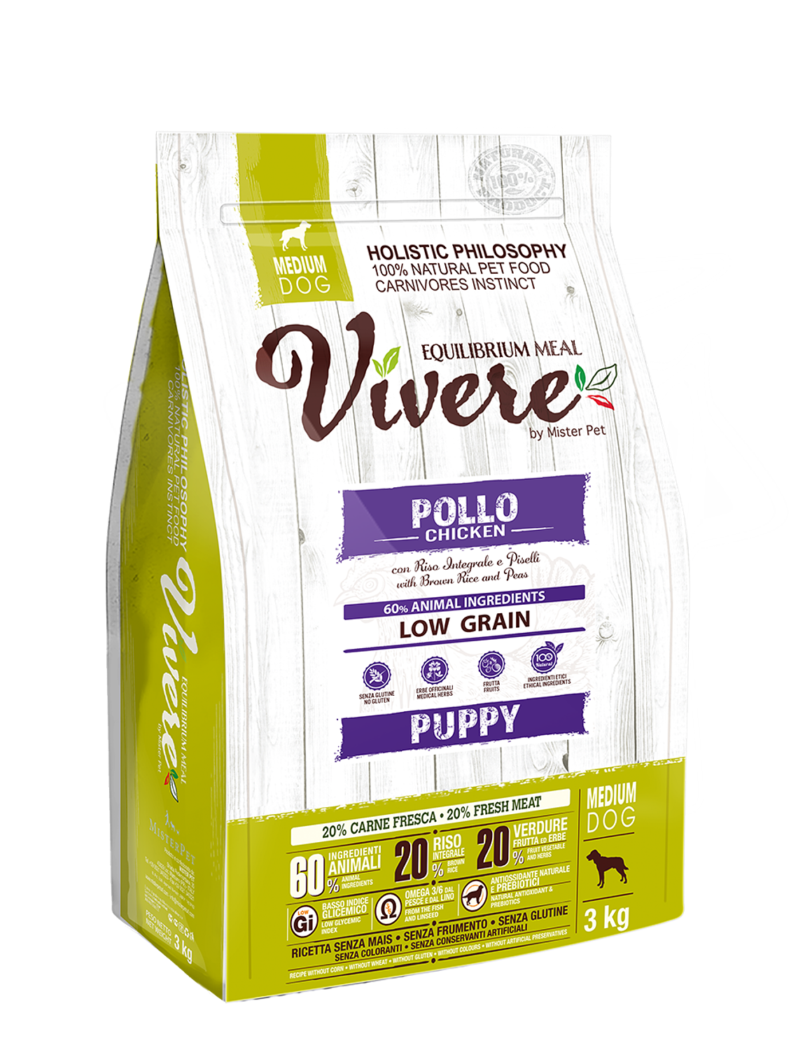 Vivere Medium Puppy Chicken 3kg 1