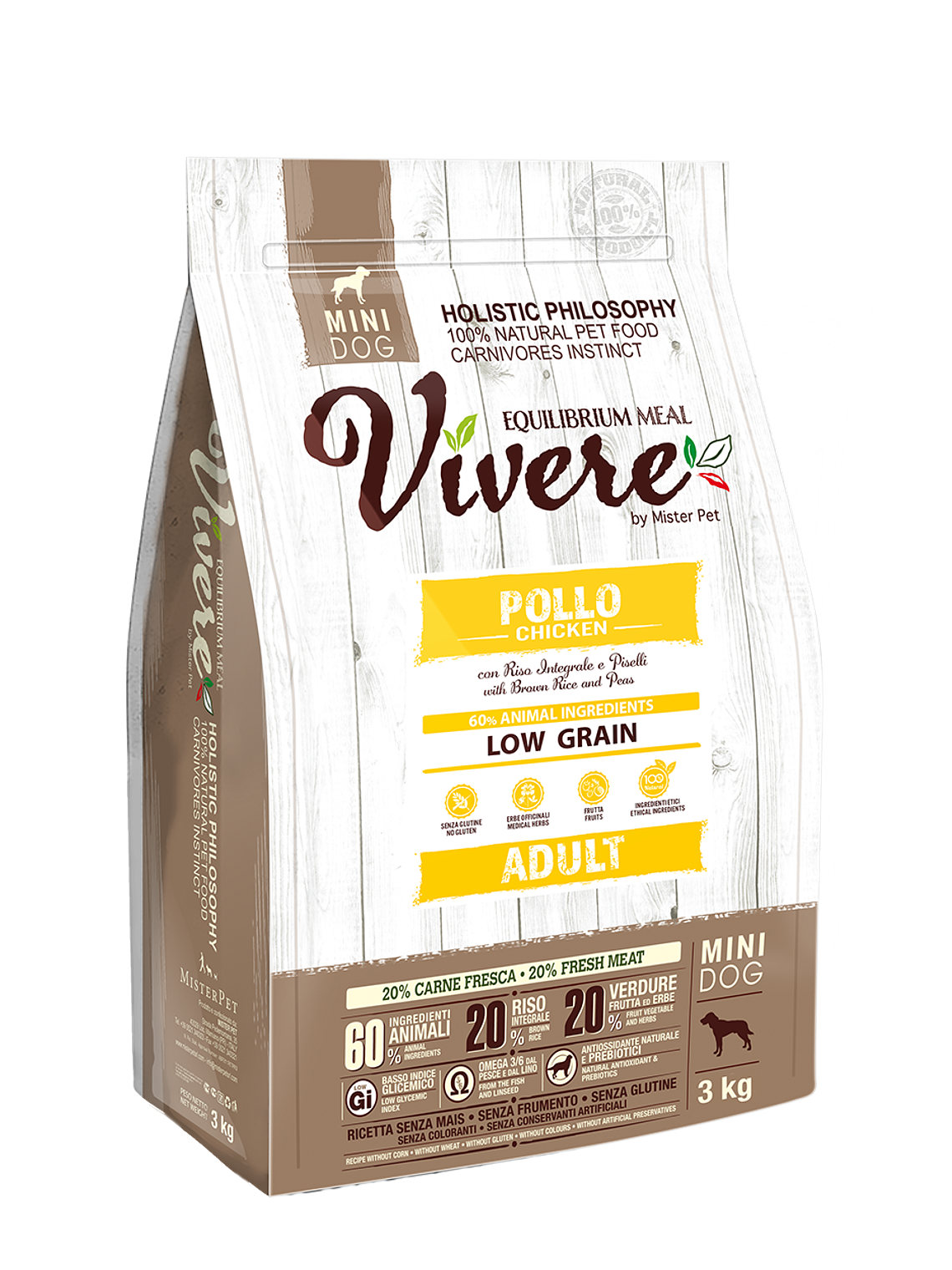 Vivere Mini Adult Chicken 3kg 1