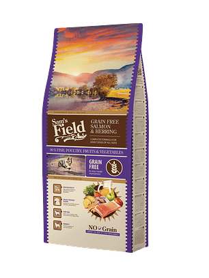 Sam's Field Sem Cereais Salmão & Arenque 13Kg