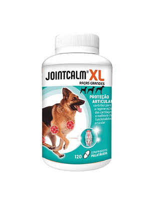 Suplemento Articular JointCalm XL Condroprotetor 120 Comprimidos palatáveis