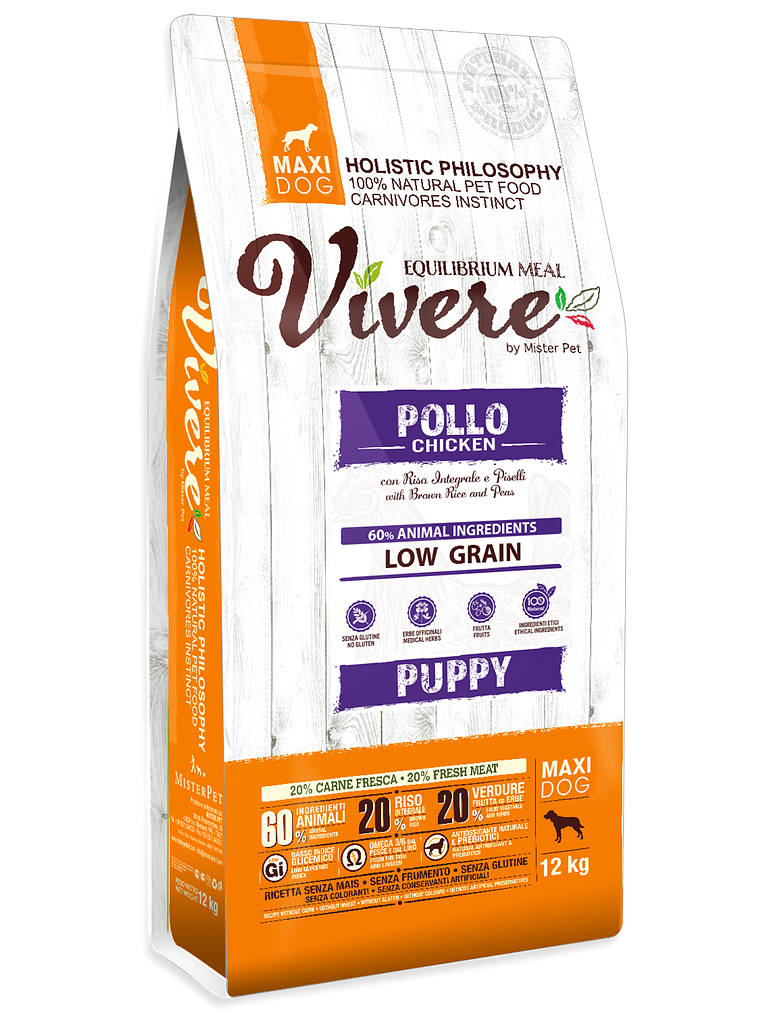 Vivere Low Grain cachorro raça grande 12Kg  1