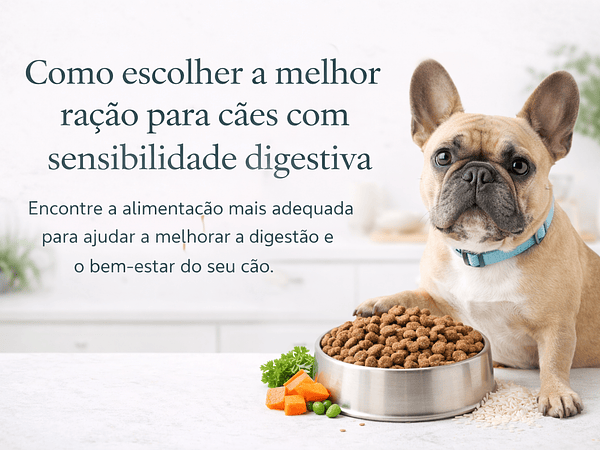 Como escolher a melhor ração para cães com sensibilidade digestiva