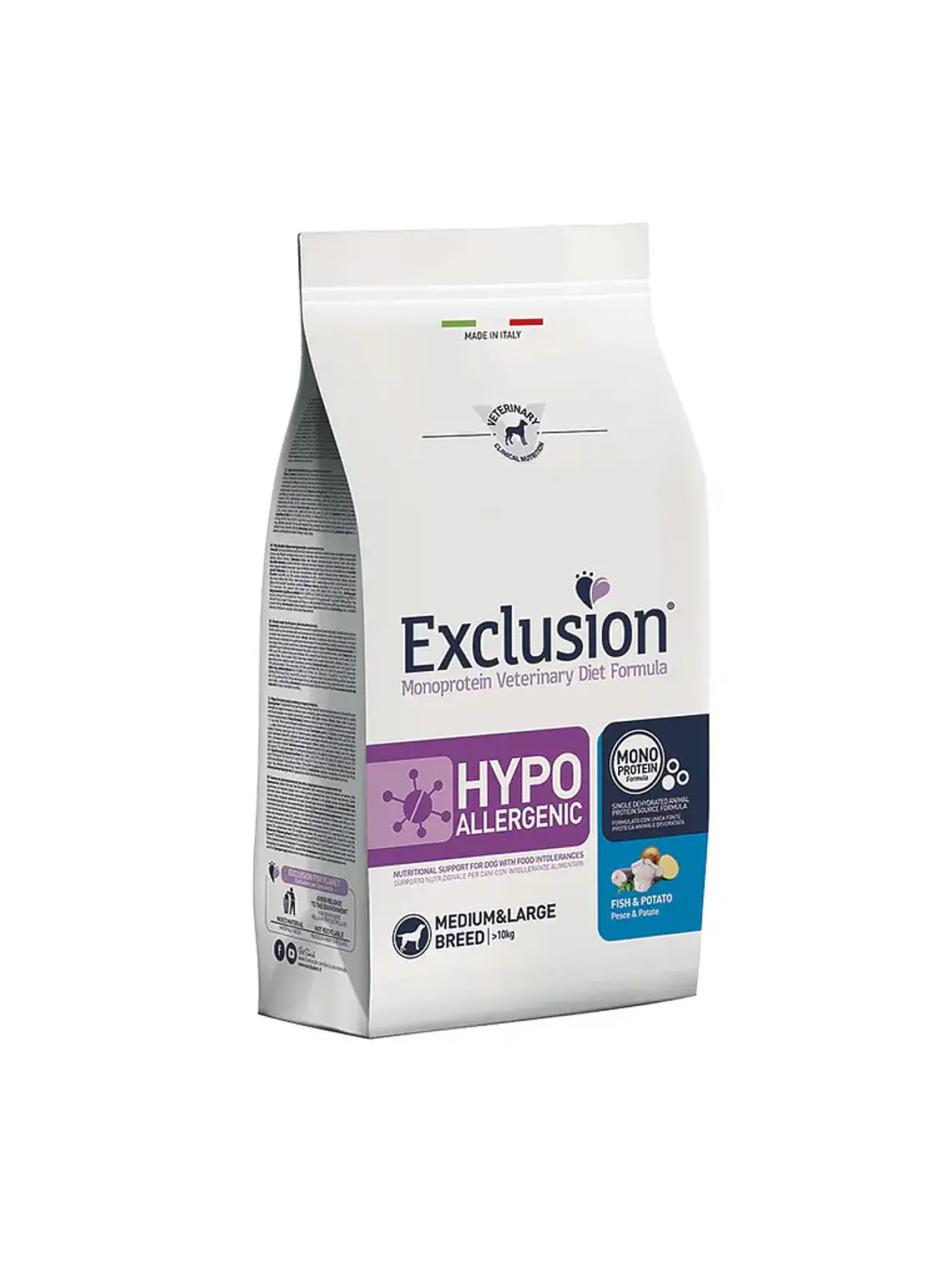 Pack Hipoalergénico Duplo 24kg — Exclusion Peixe & Batata 2x12kg 1