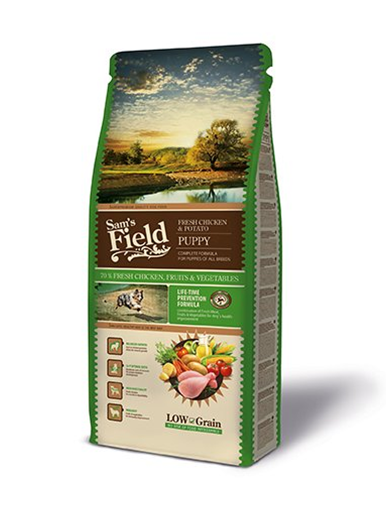 Sam's Field Frango & Batata Cachorro Raça Média 13Kg  1