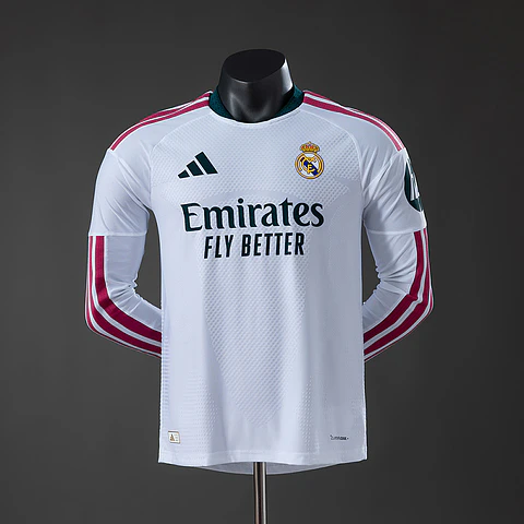 2026-27 Real Madrid Home Player Edition Long Sleeve Jersey