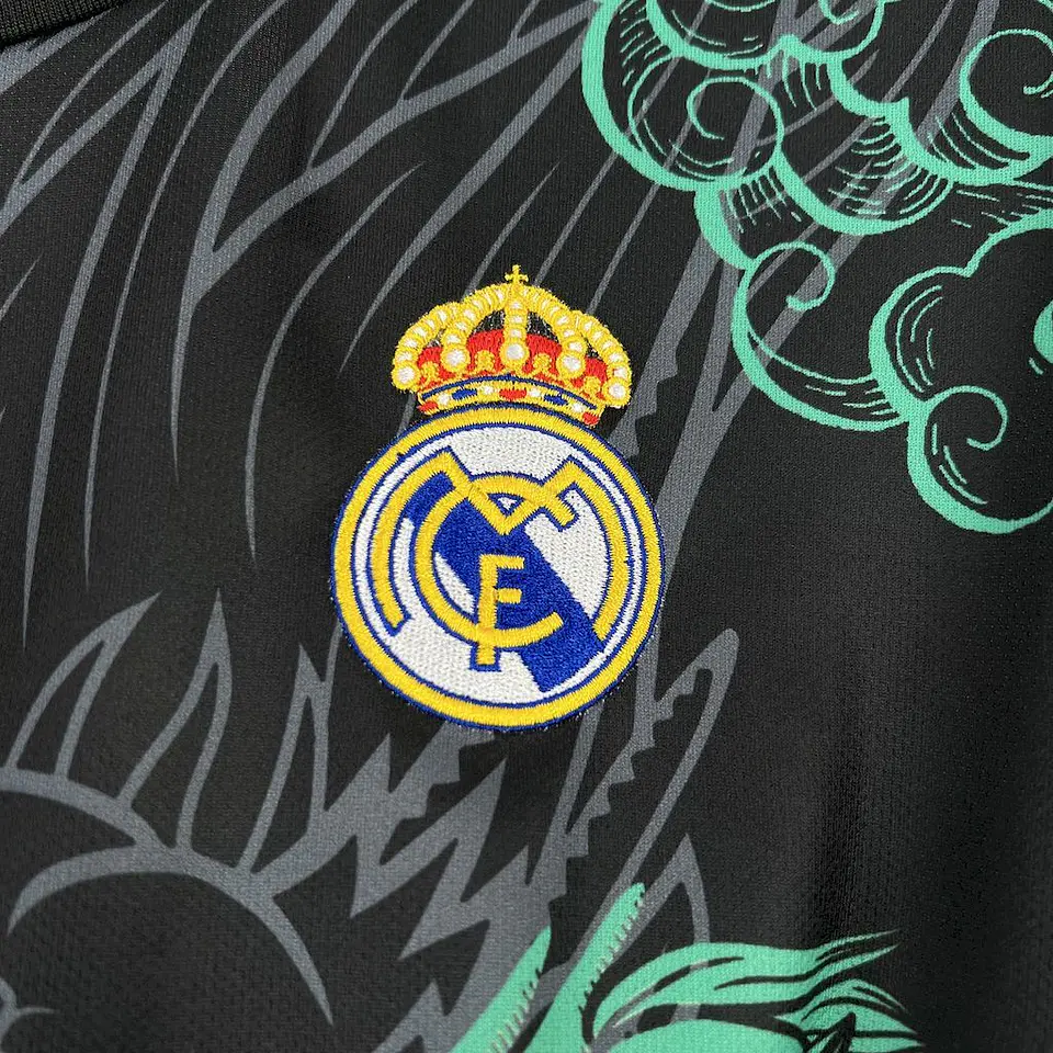 2025-26 Real Madrid Green Dragon Jersey 4