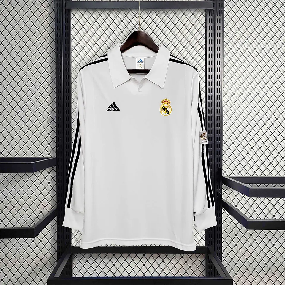 2001-02 Real Madrid Home Long Sleeve Jersey 1
