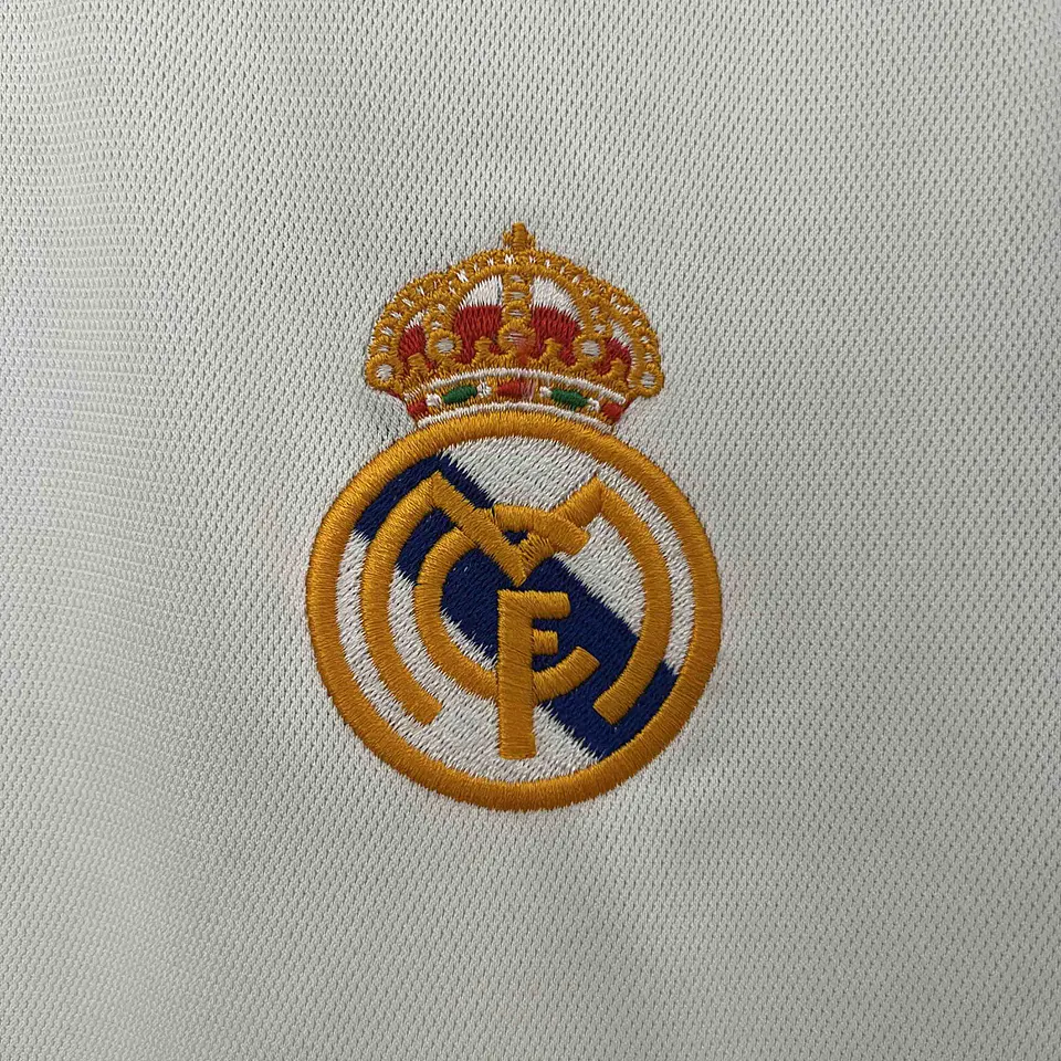 2000-01 Real Madrid Home Long Sleeve Jersey 5