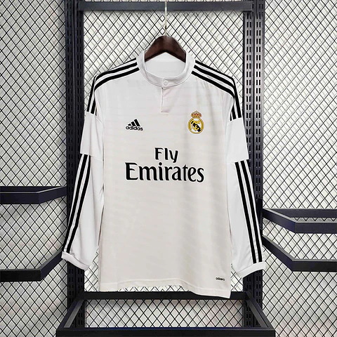 2014-15 Real Madrid Home Long Sleeve Jersey