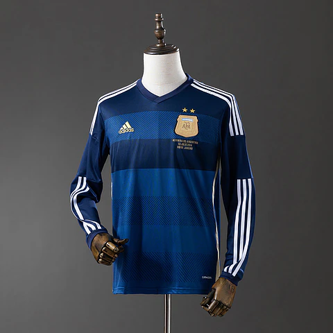 2014 Argentina Away Long Sleeve Jersey