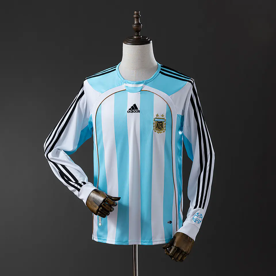 2006 Argentina Home Long Sleeve Jersey 1