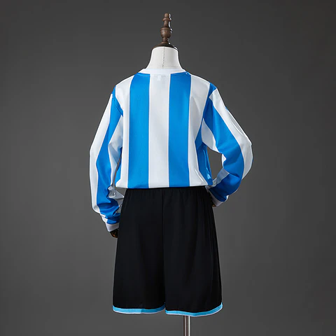 1986 Argentina Home Long Sleeve Kids Kit