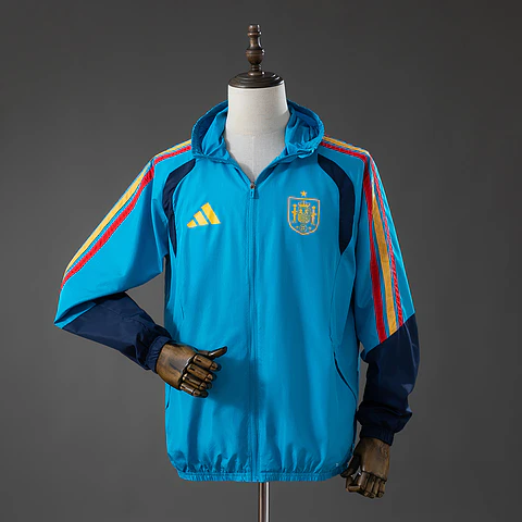 2026 Spain Blue Windbreaker
