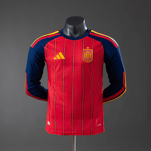 2026 Spain Home Long Sleeve Player Edition Jersey