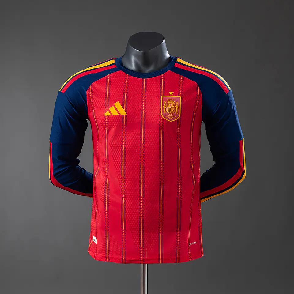 2026 Spain Home Long Sleeve Player Edition Jersey 1