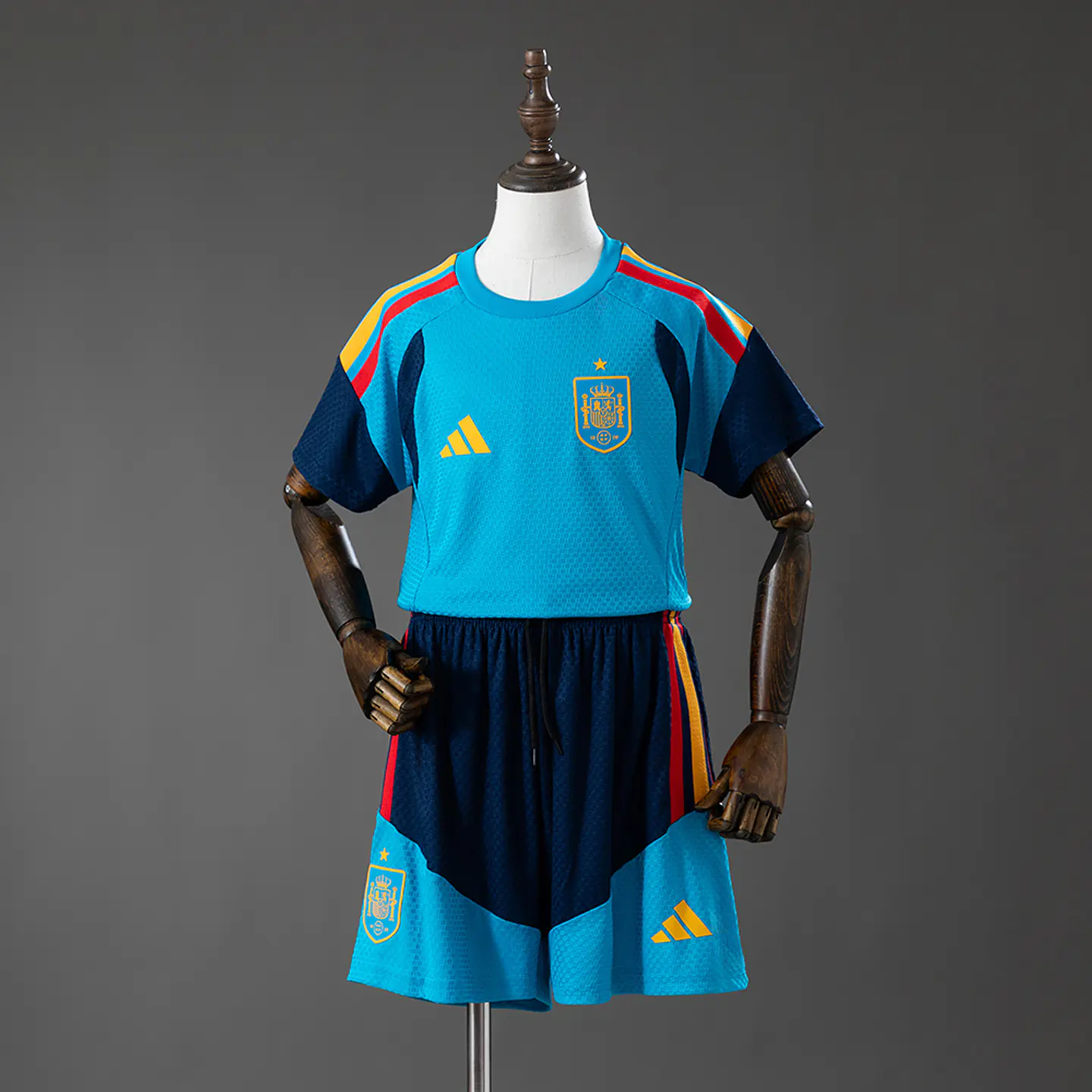 2026 Spain Blue Training Kids Kit 1