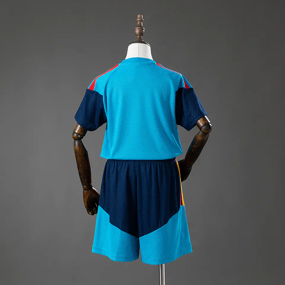 2026 Spain Blue Training Kids Kit 2