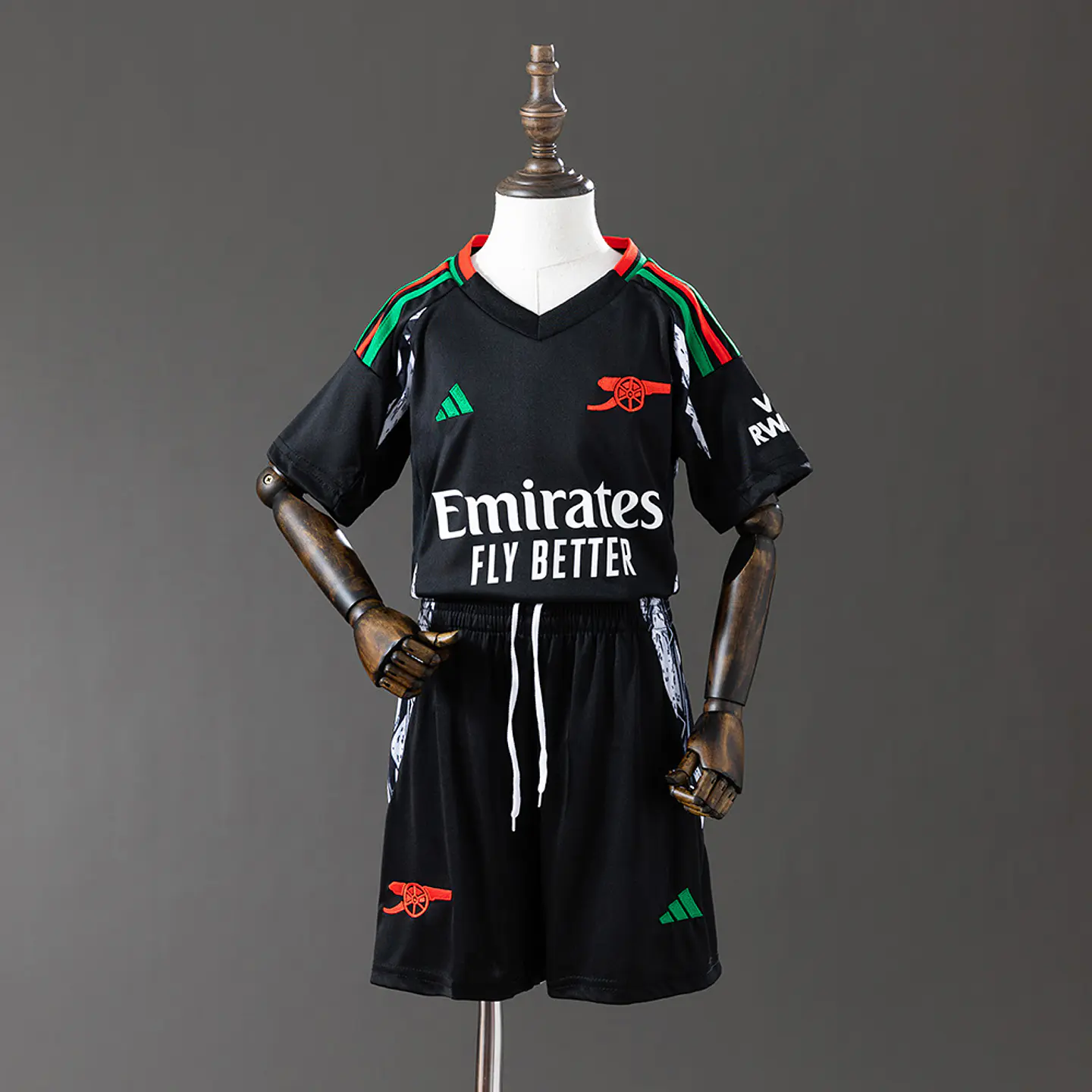 2024-25 Arsenal Away Kids Kit 1