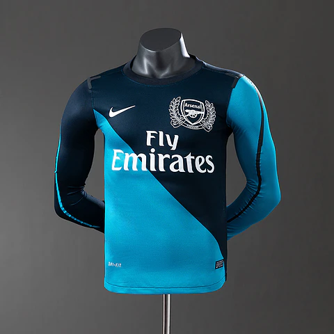 2011-12 Arsenal Away Long Sleeve Player Edition Jersey