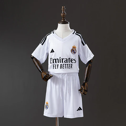 2024-25 Real Madrid Home Kids Kit