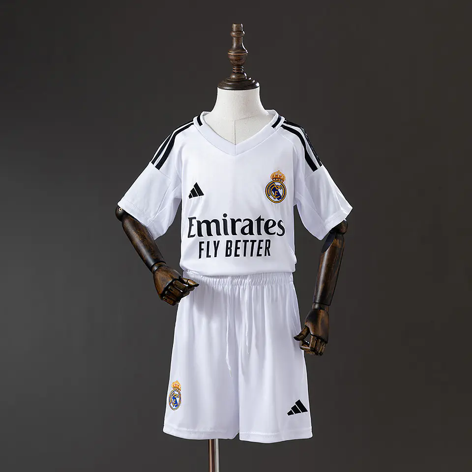 2024-25 Real Madrid Home Kids Kit 1