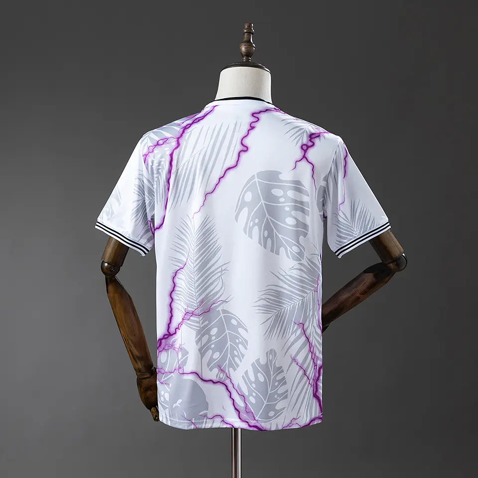 2025-26 Real Madrid White/Pink Jungle Jersey 2
