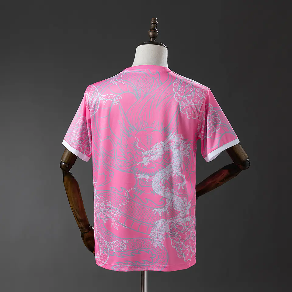 2025-26 Real Madrid Pink Dragon Jersey 2