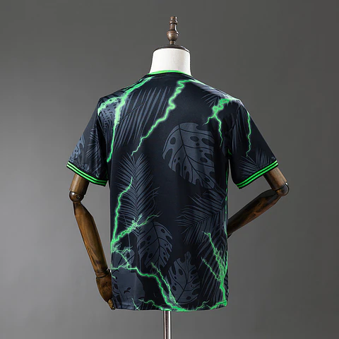 2025-26 Real Madrid Black/Green Jungle Jersey
