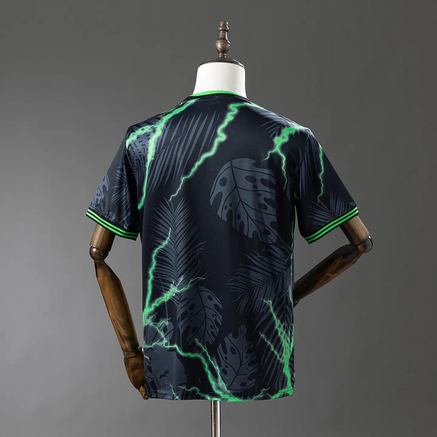 2025-26 Real Madrid Black/Green Jungle Jersey 2