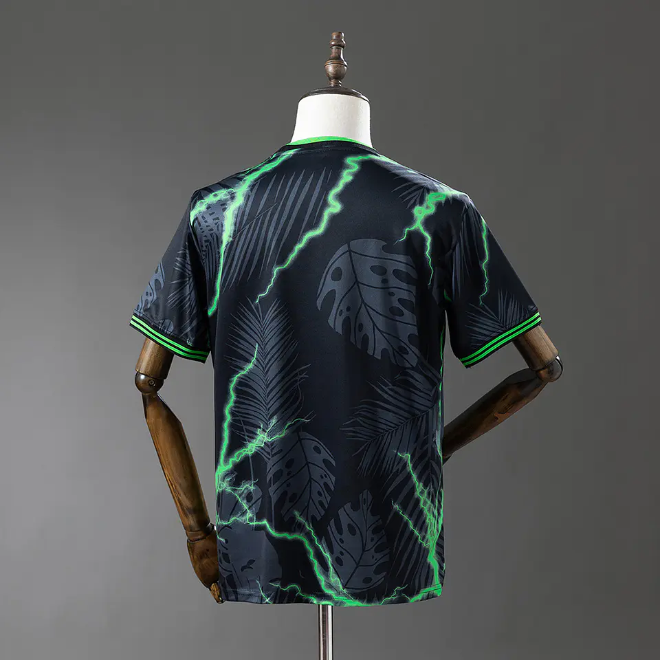 2025-26 Real Madrid Black/Green Jungle Jersey 2