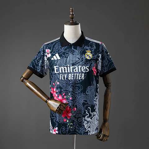 2025-26 Real Madrid Black Dragon Jersey