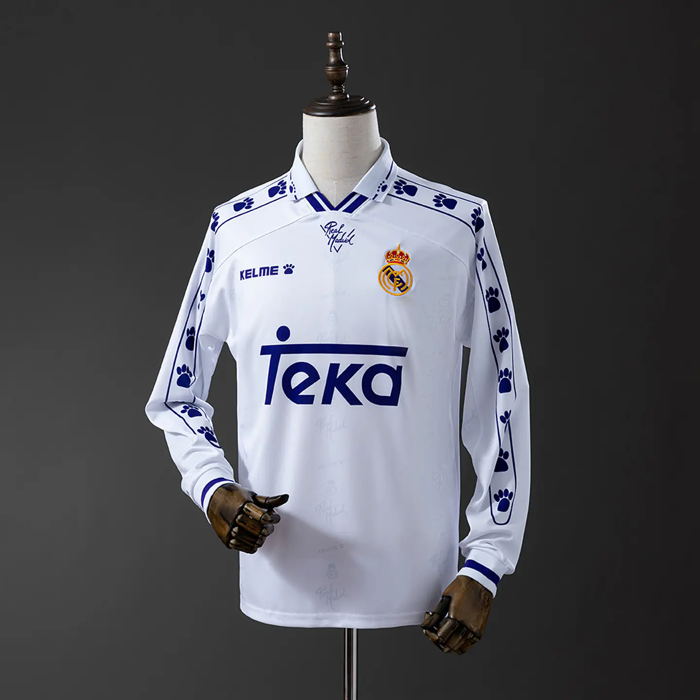 1994-96 Real Madrid Home Long Sleeve Jersey 1