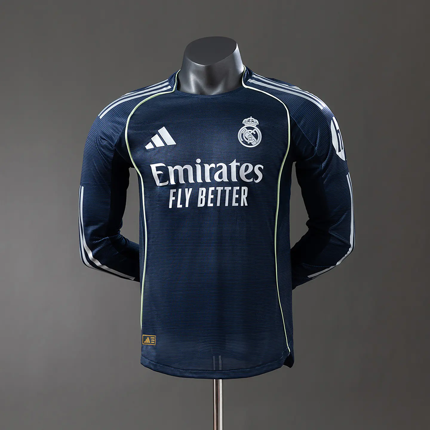 2025-26 Real Madrid Away Long Sleeve Player Edition Jersey 1