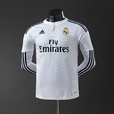 2014-15 Real Madrid Home Long Sleeve Player Edition Jersey