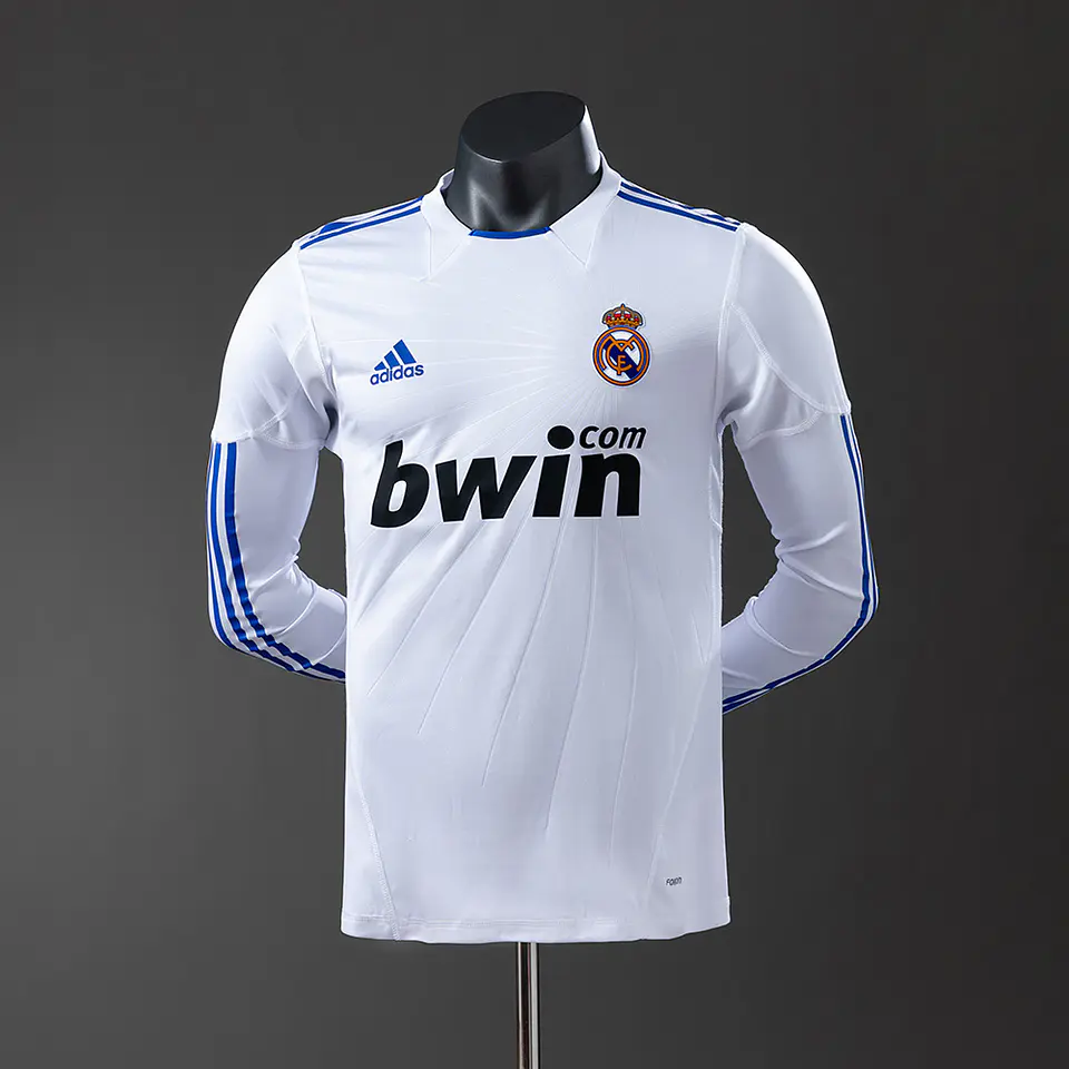 2010-11 Real Madrid Home Long Sleeve Player Edition Jersey 1