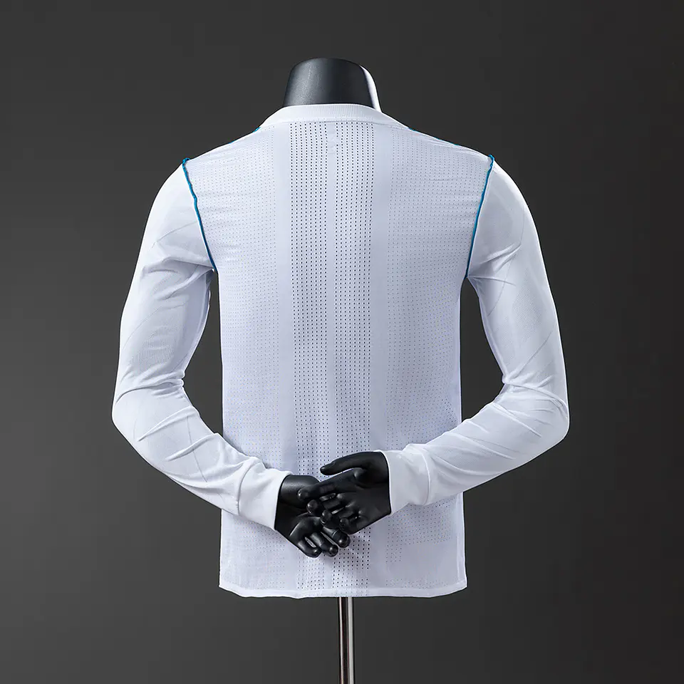 2017-18 Real Madrid Home Long Sleeve Player Edition Jersey 2