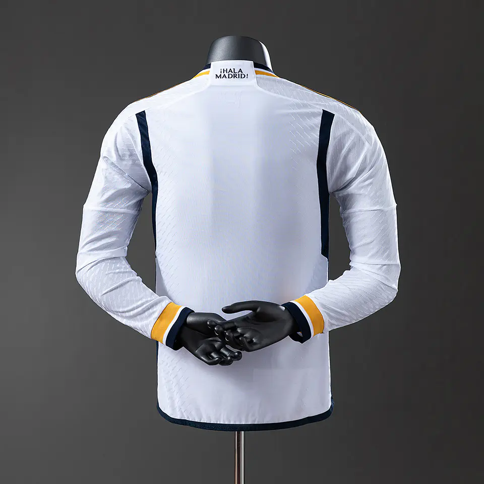 2023-24 Real Madrid Home Long Sleeve Player Edition Jersey 2