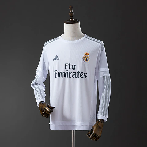 2015-16 Real Madrid Home Long Sleeve Jersey