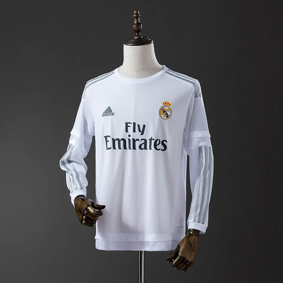 2015-16 Real Madrid Home Long Sleeve Jersey 1