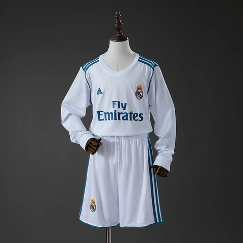 2017-18 Real Madrid Home Kids Kit