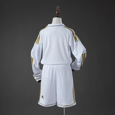 2011-12 Real Madrid Home Long Sleeve Kids Kit 
