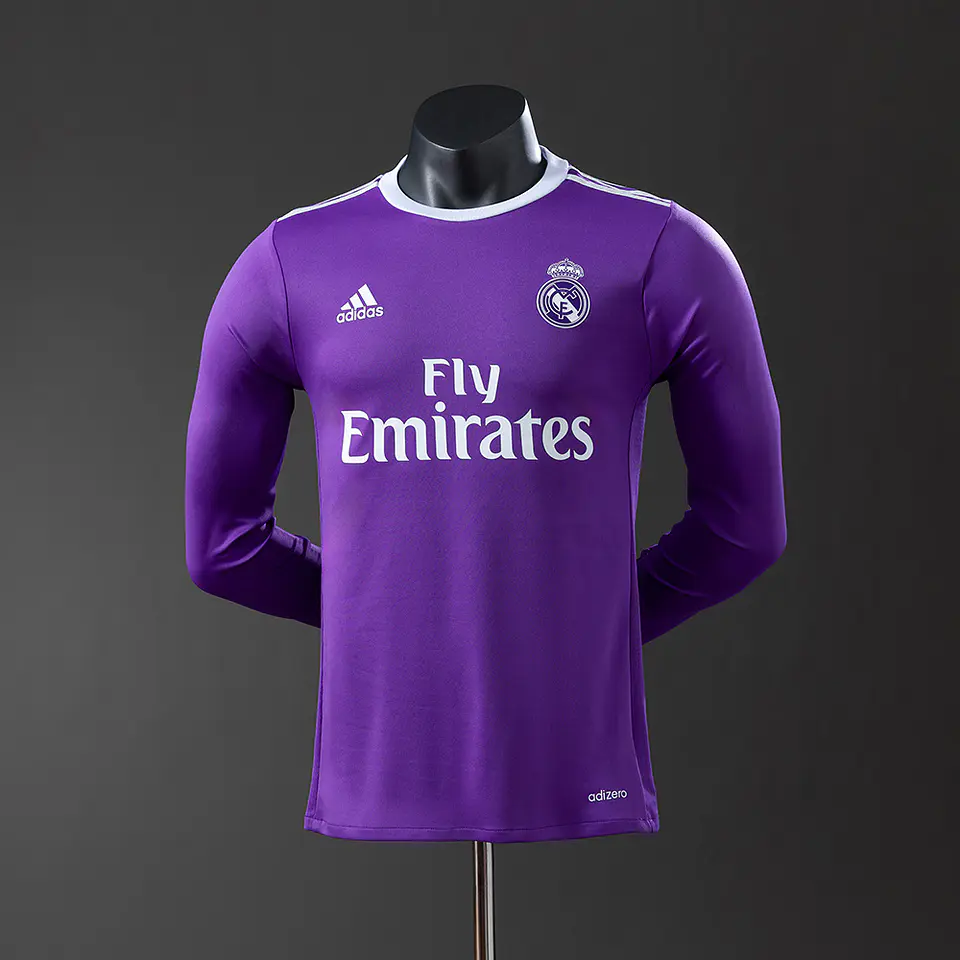 2016-17 Real Madrid Away Long Sleeve Player Edition Jersey 1