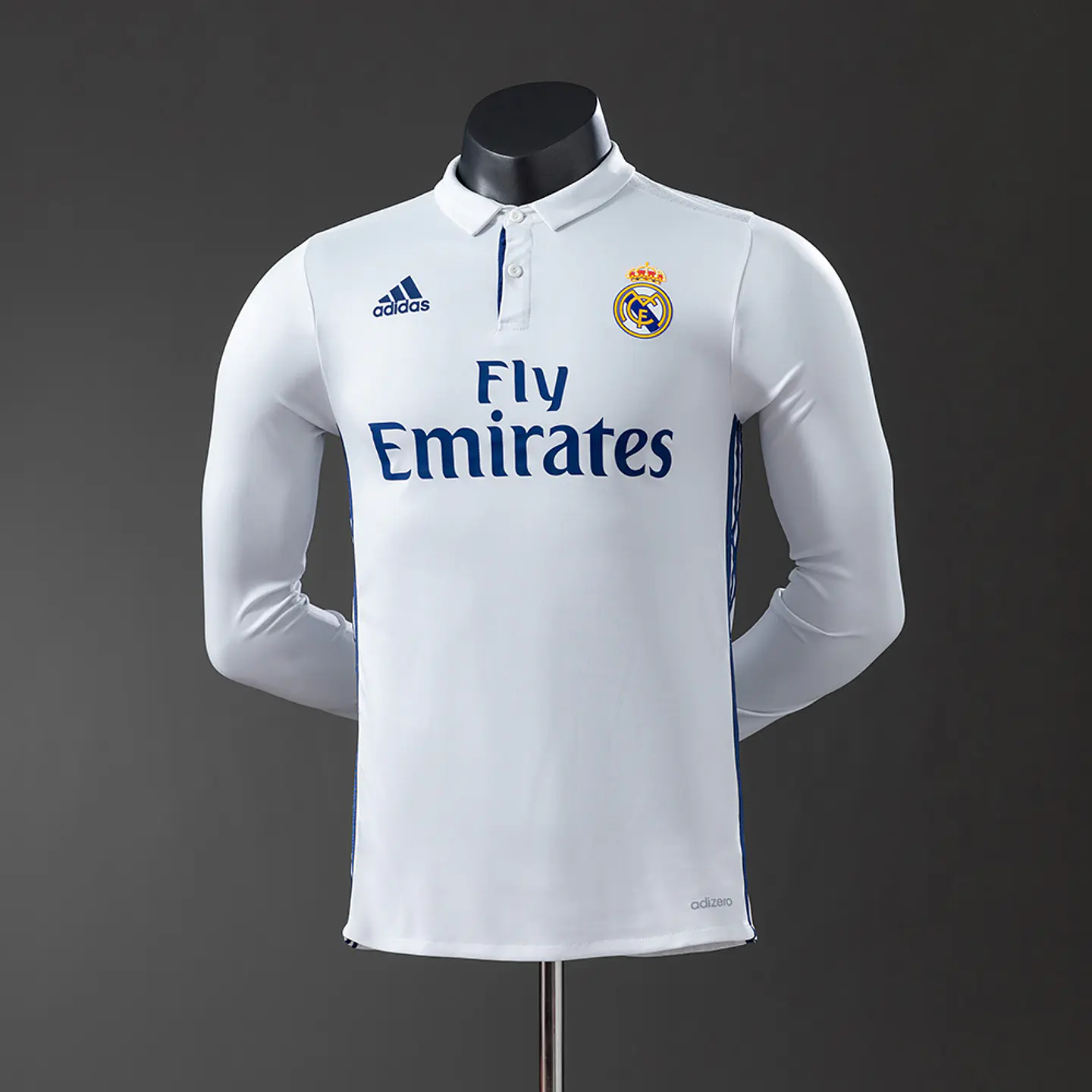 2016-17 Real Madrid Home Long Sleeve Player Edition Jersey 1