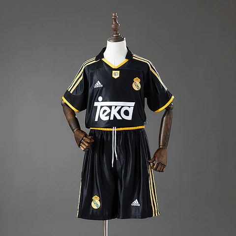1999-01 Real Madrid Away Kids Kit